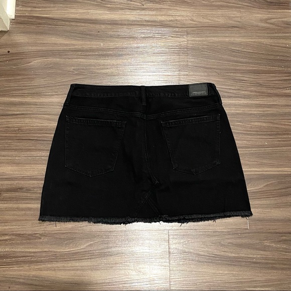 AE High Waisted Festival Black Denim Skirt - Picture 4 of 6